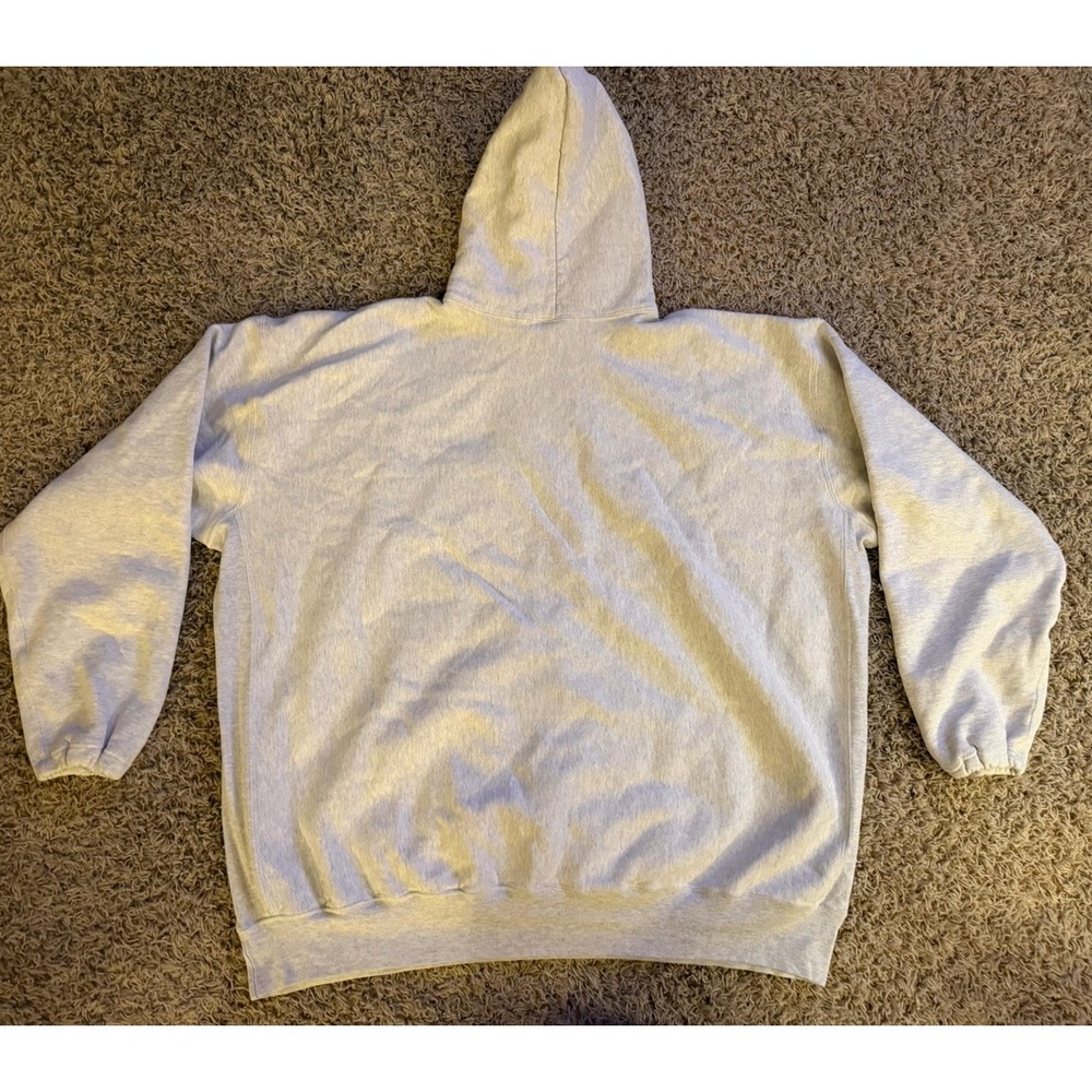 VTG University Of Michigan (U of M)  Hoodie Sweatshirt Gray Embroidered Size 2XL - Picture 8 of 8